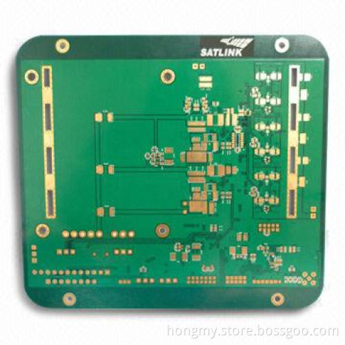 High-density Multilayer PCB with 0.4mm Minimum Hole Diameter, Made of FR4 Material